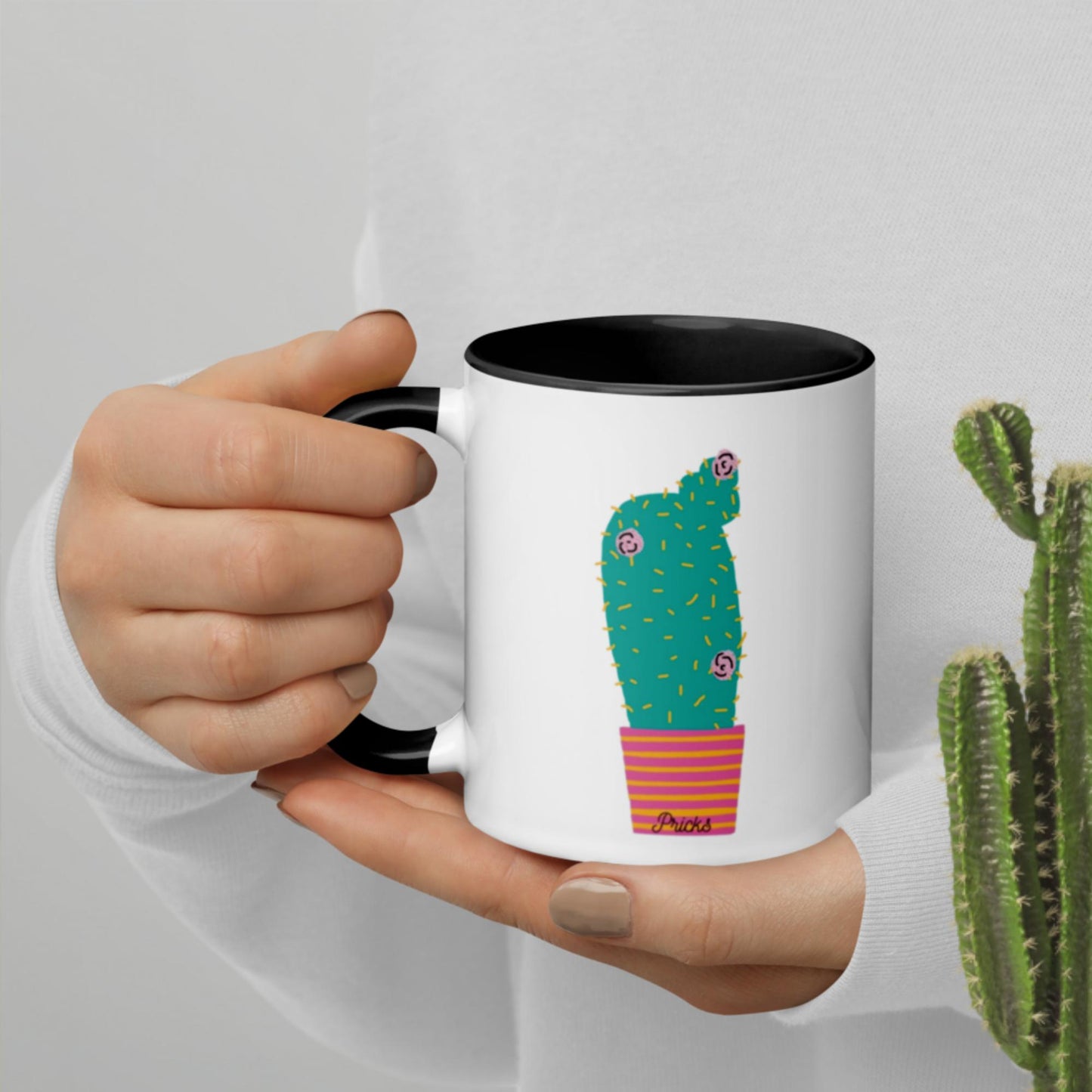 Sharp by Design 'Pricks' No.3 - Mug with Colour Inside