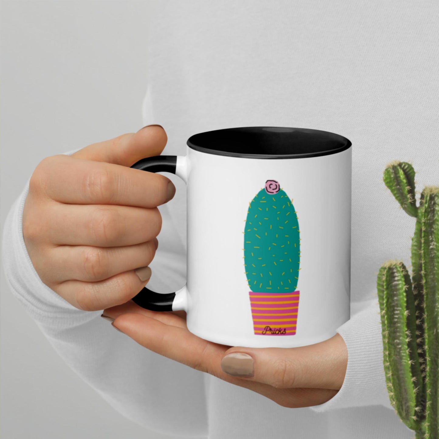 Sharp by Design 'Pricks' No.4 - Mug with Colour Inside