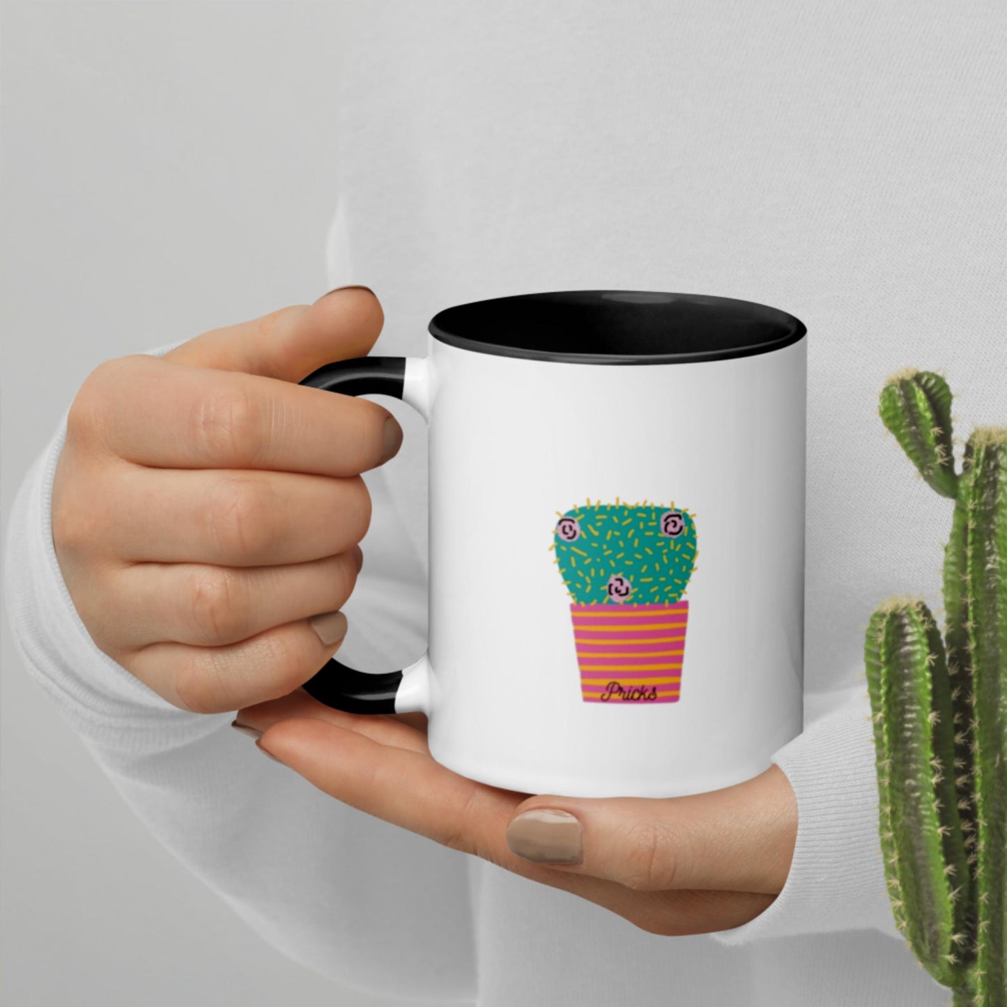 Sharp by Design 'Pricks' No.6 - Mug with Colour Inside