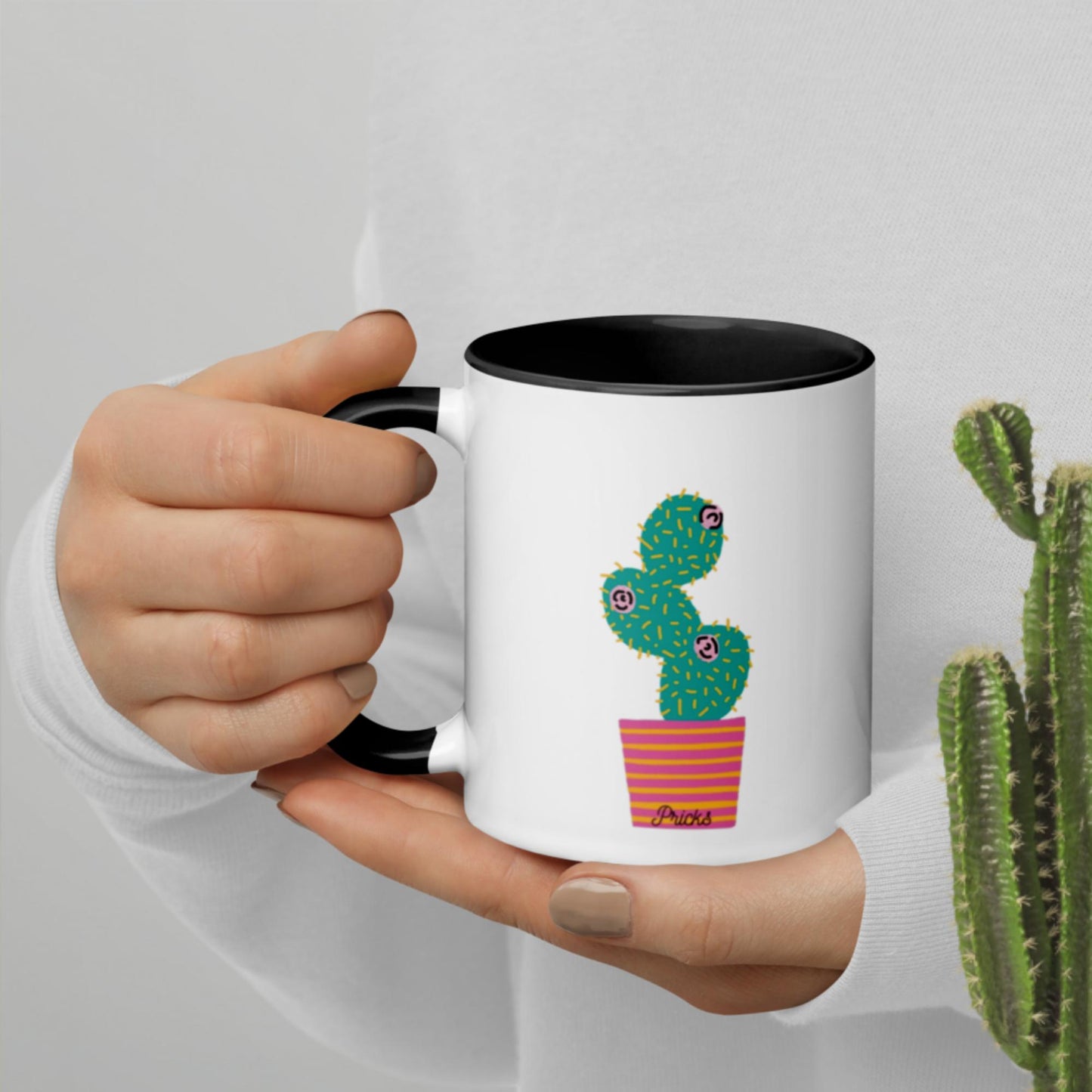 Sharp by Design 'Pricks' No.7 - Mug with Colour Inside