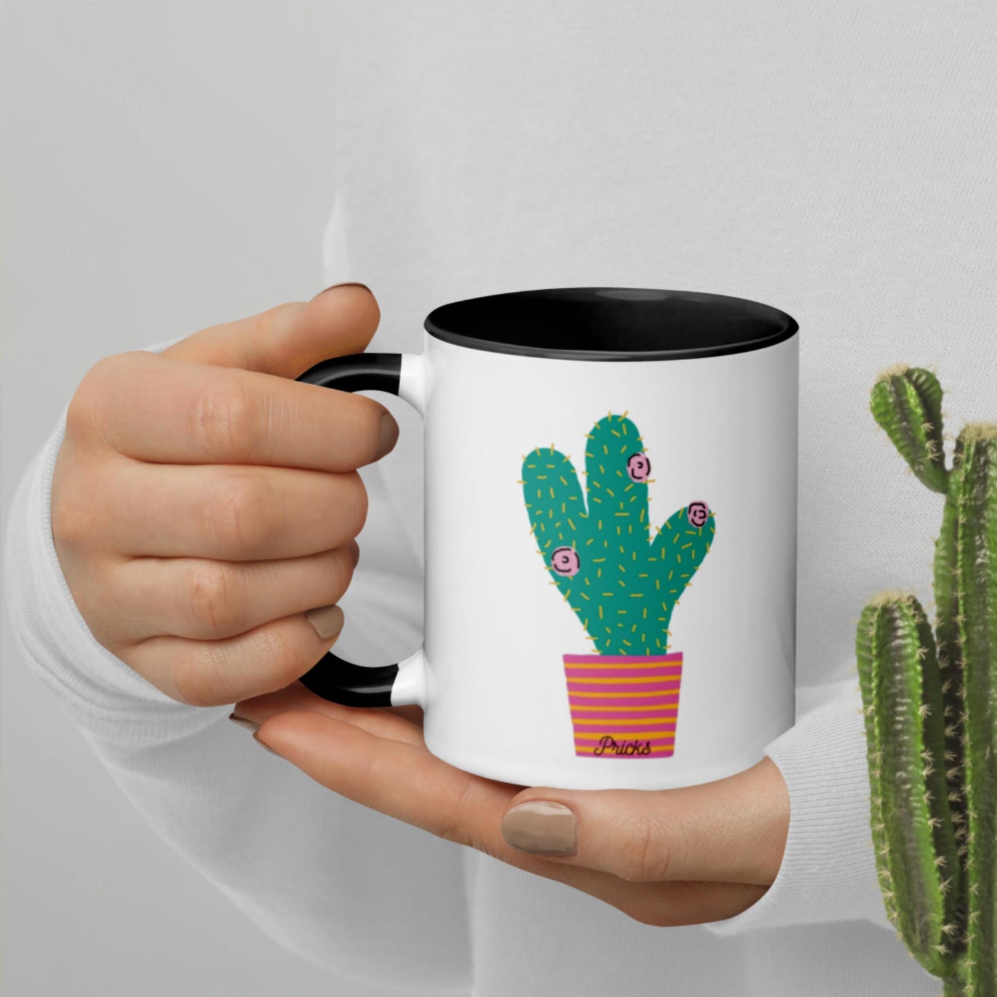 Sharp by Design 'Pricks' No.10 - Mug with Colour Inside
