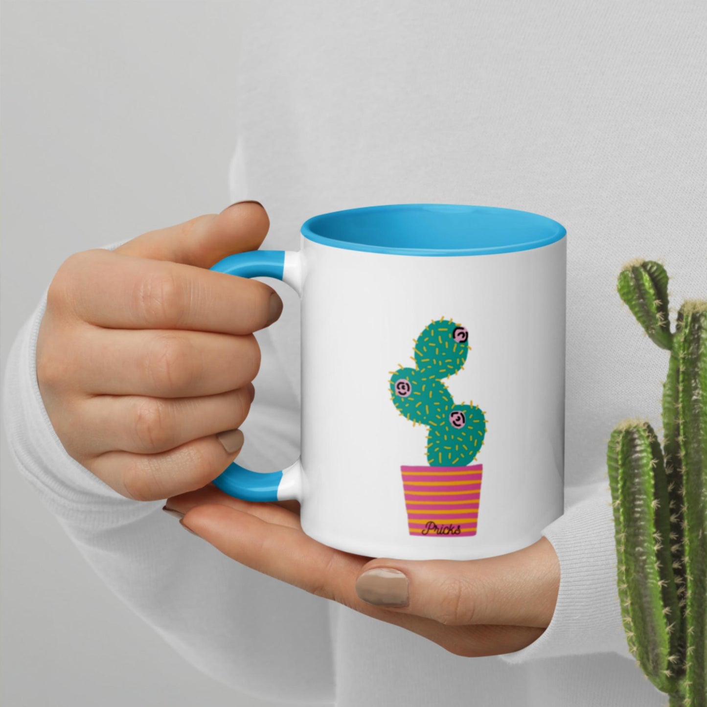 Sharp by Design 'Pricks' No.7 - Mug with Colour Inside