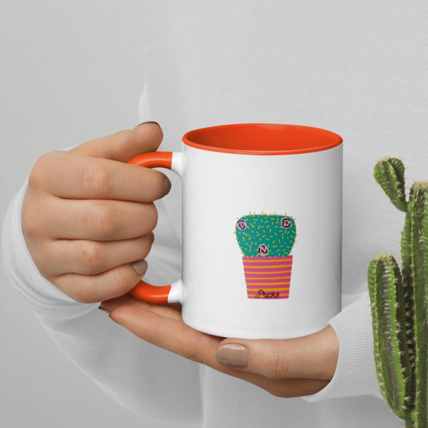 Sharp by Design 'Pricks' No.6 - Mug with Colour Inside