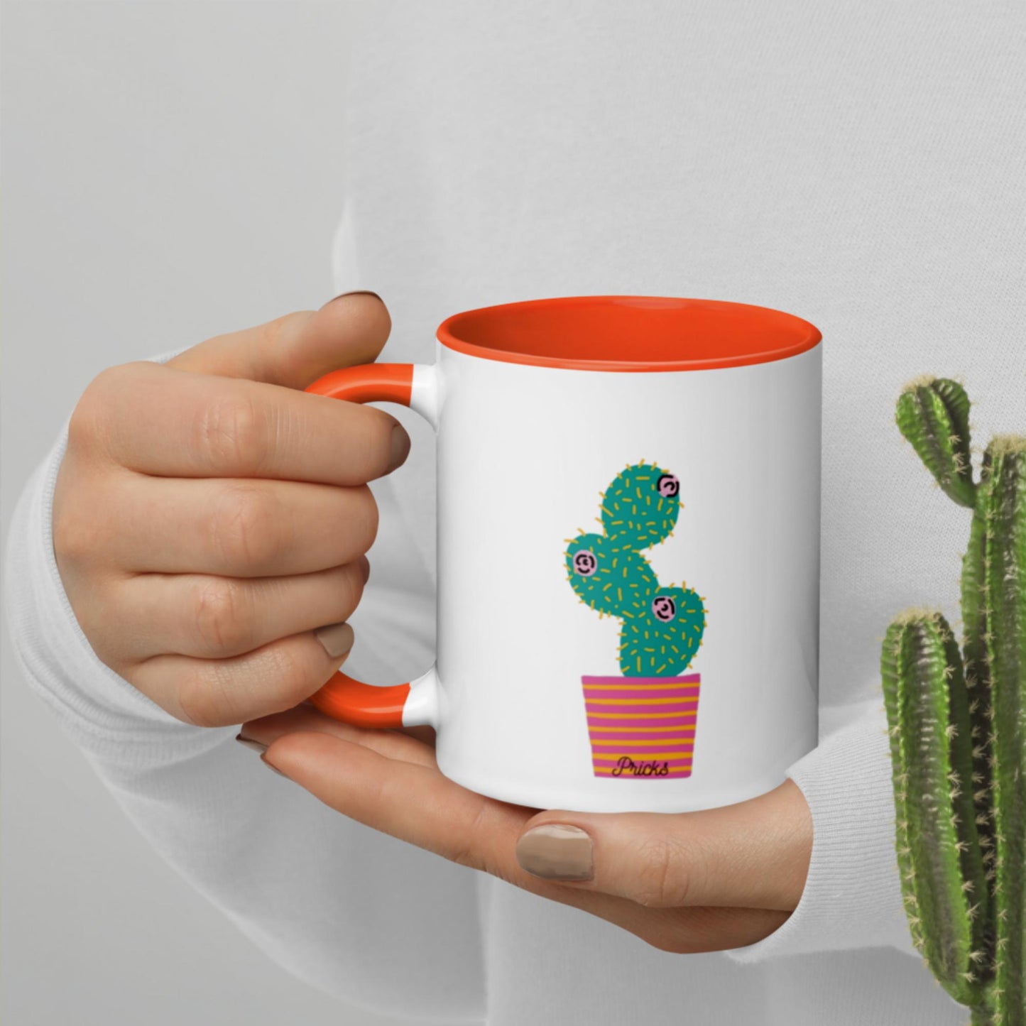 Sharp by Design 'Pricks' No.7 - Mug with Colour Inside