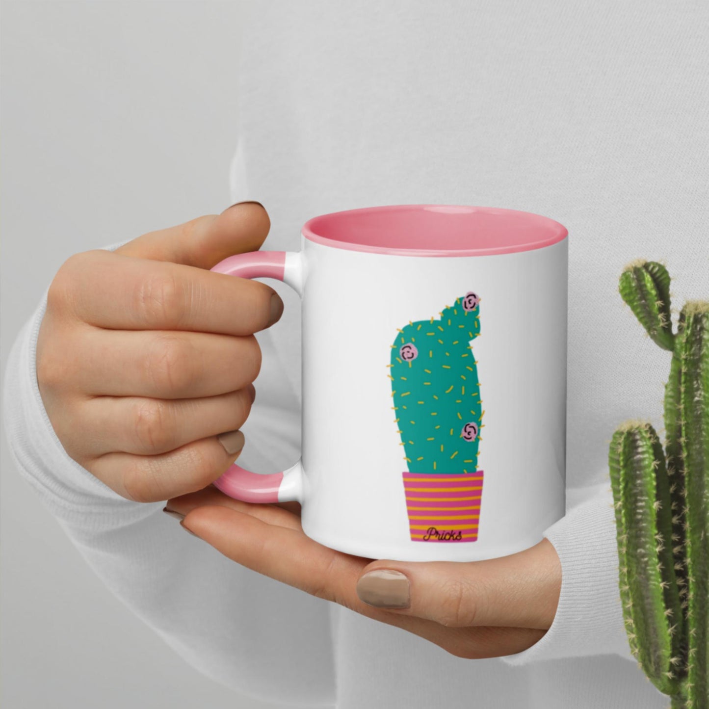 Sharp by Design 'Pricks' No.3 - Mug with Colour Inside