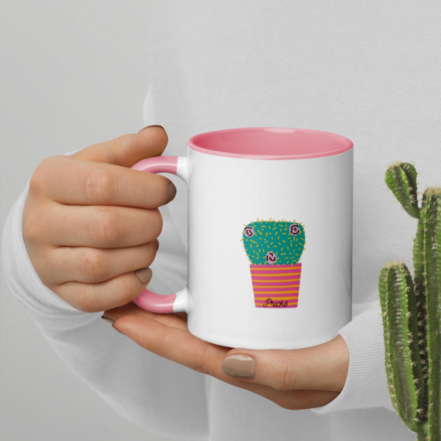 Sharp by Design 'Pricks' No.6 - Mug with Colour Inside