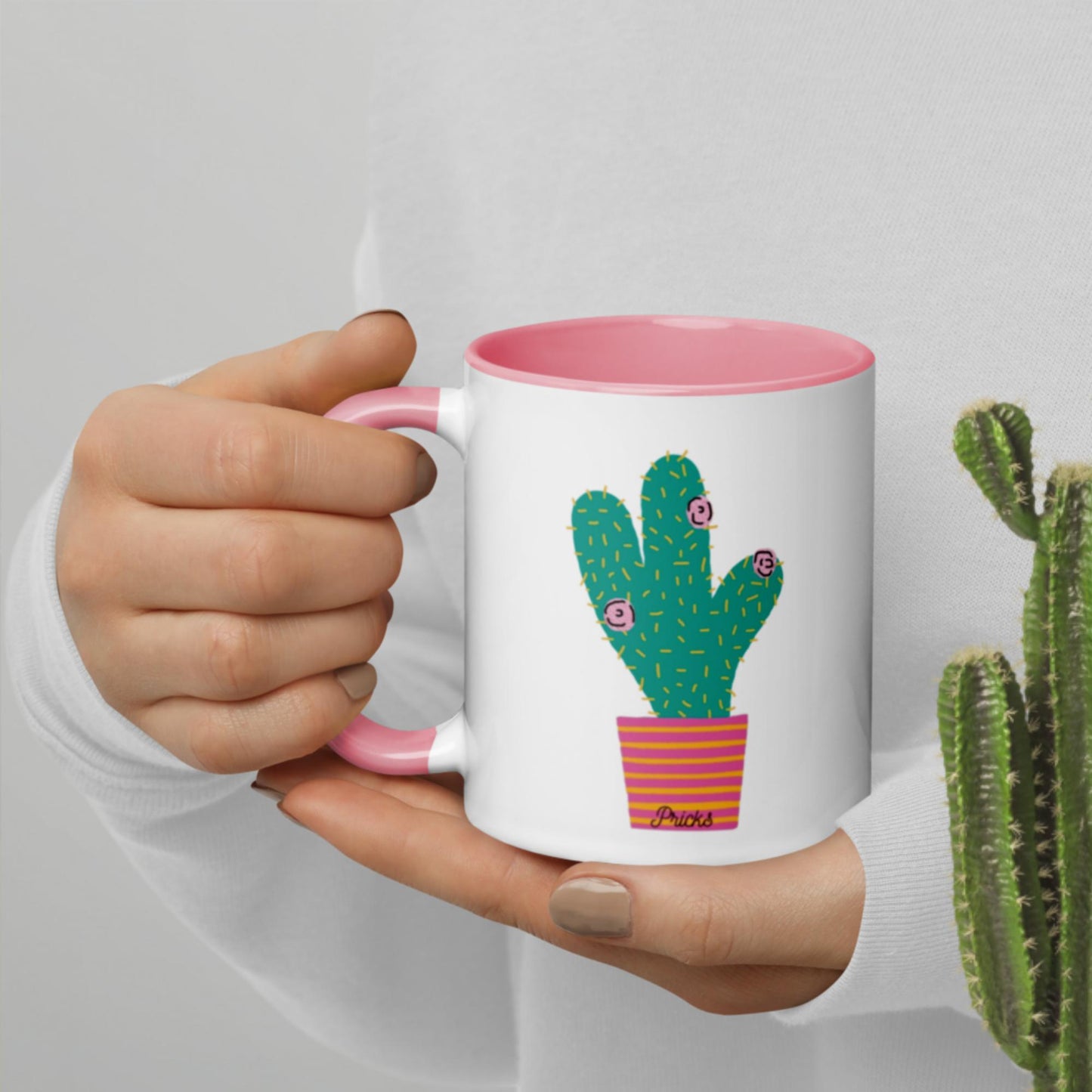 Sharp by Design 'Pricks' No.10 - Mug with Colour Inside