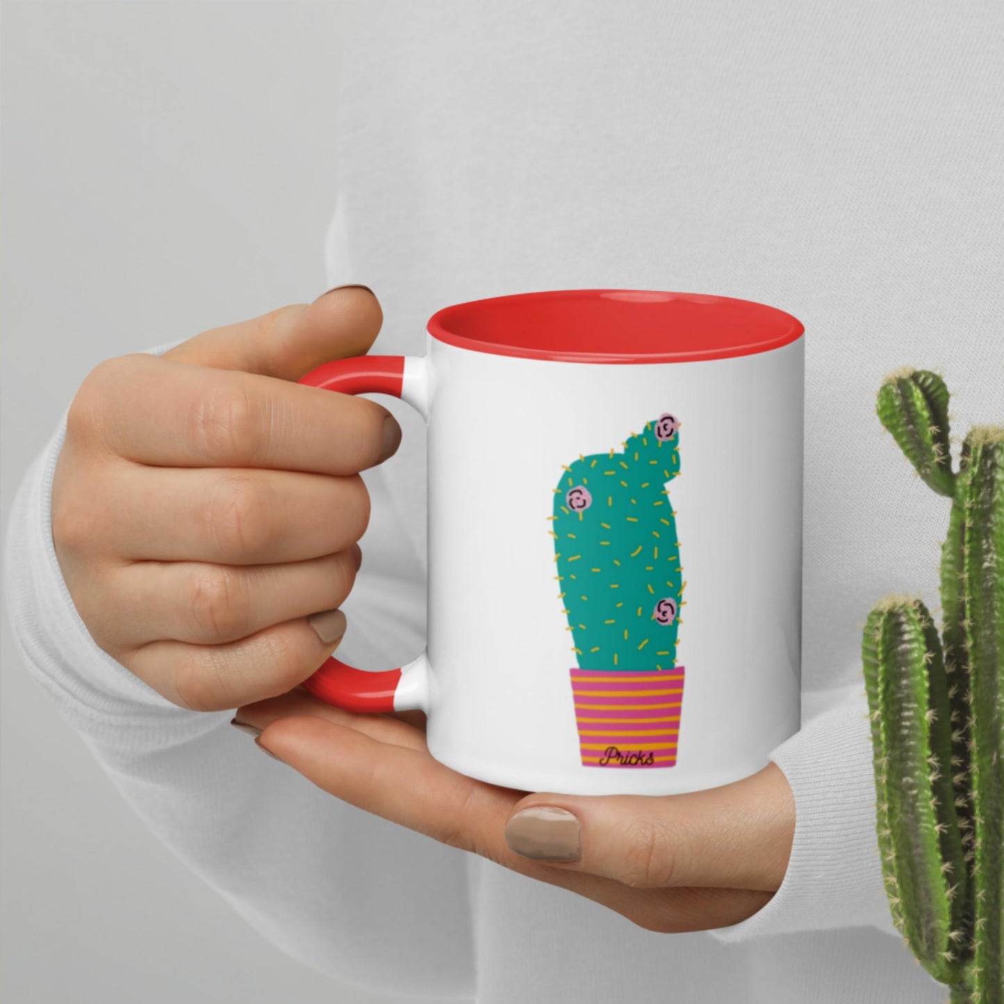 Sharp by Design 'Pricks' No.3 - Mug with Colour Inside