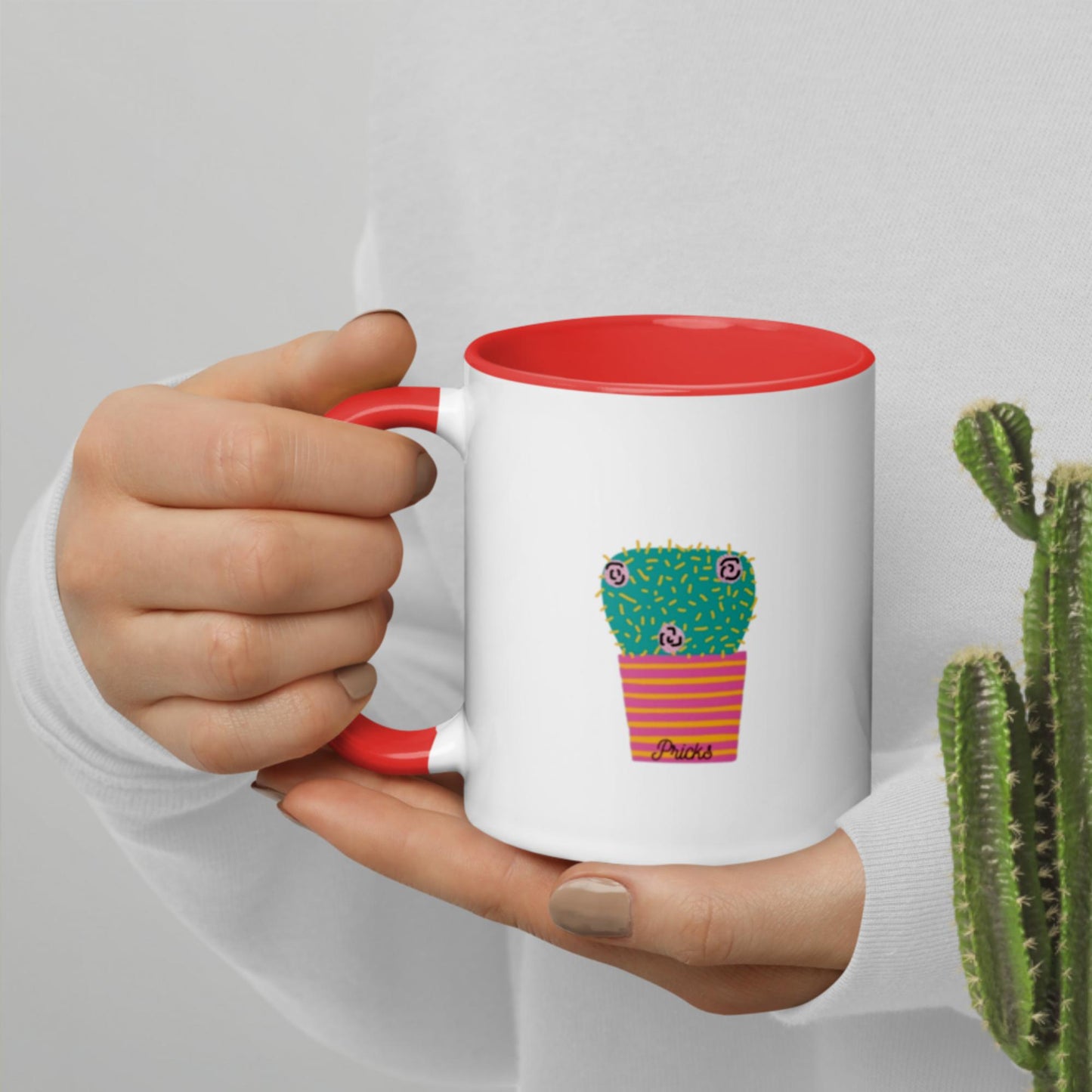 Sharp by Design 'Pricks' No.6 - Mug with Colour Inside