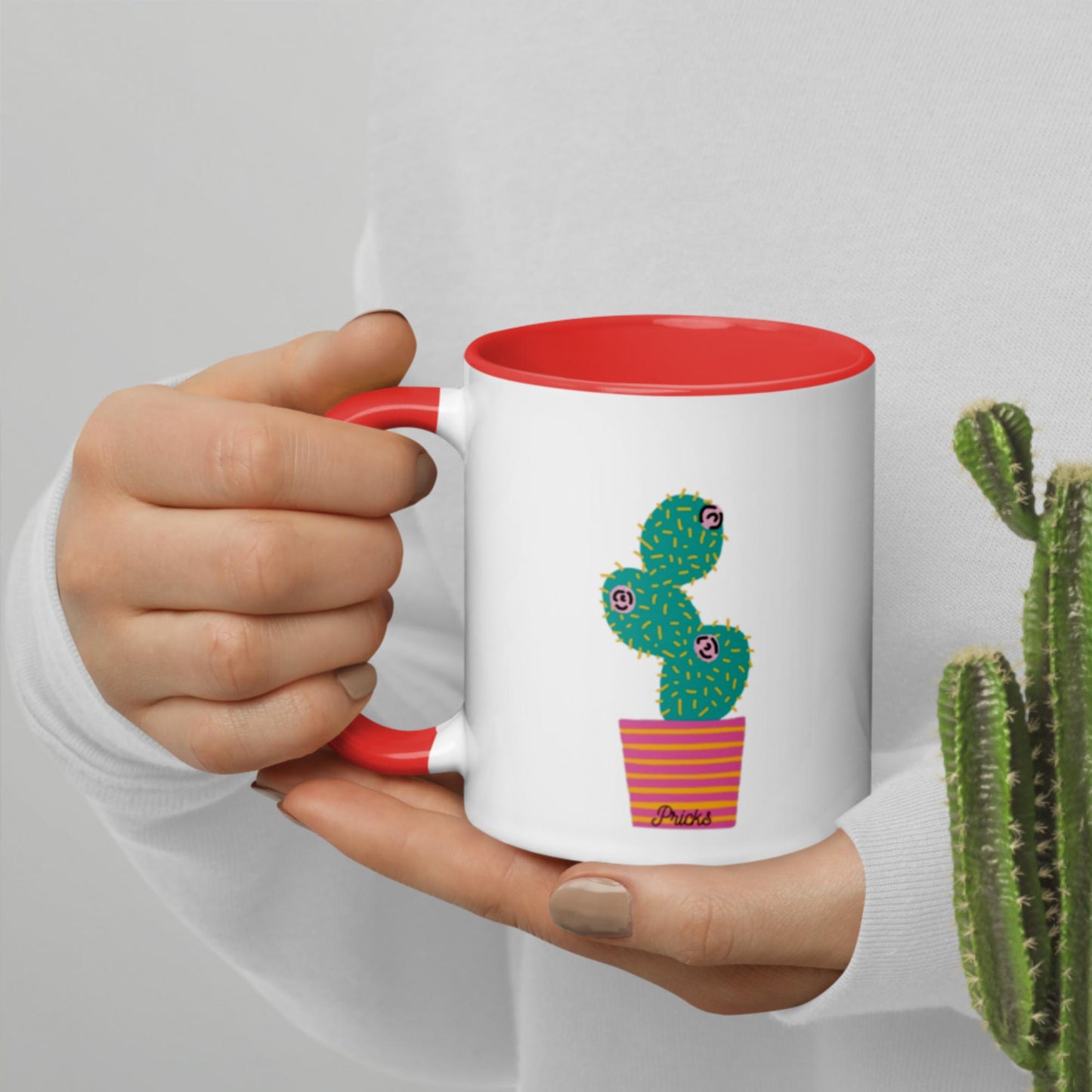 Sharp by Design 'Pricks' No.7 - Mug with Colour Inside