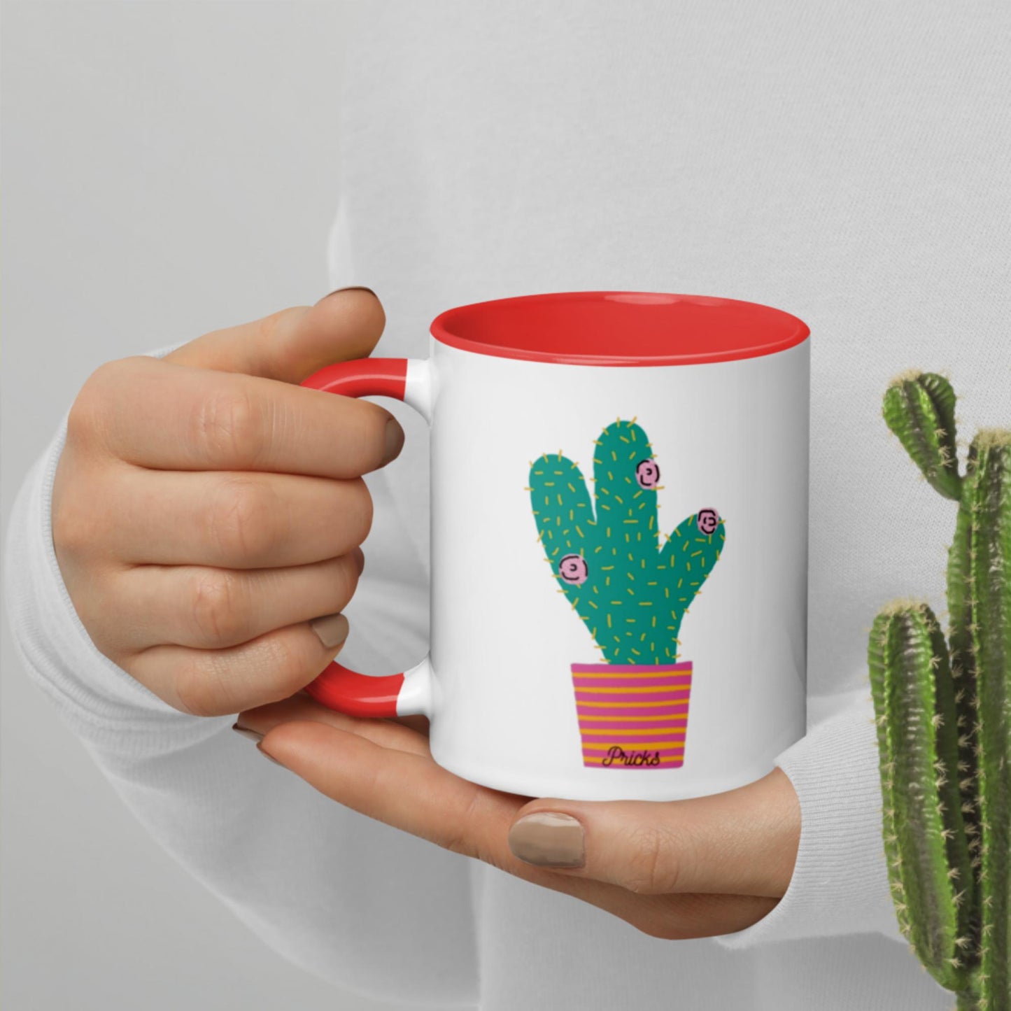 Sharp by Design 'Pricks' No.10 - Mug with Colour Inside