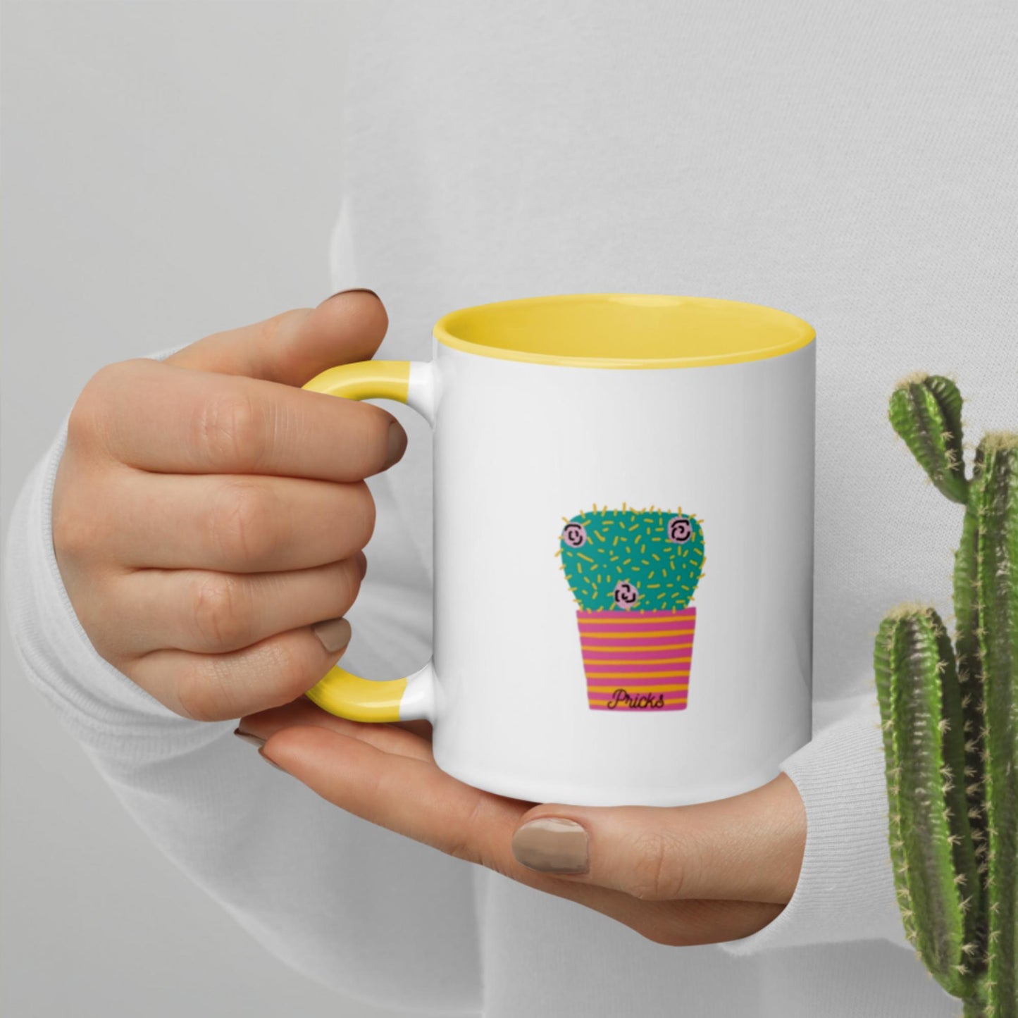 Sharp by Design 'Pricks' No.6 - Mug with Colour Inside