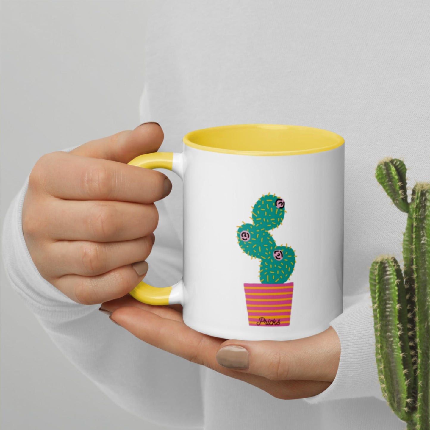 Sharp by Design 'Pricks' No.7 - Mug with Colour Inside