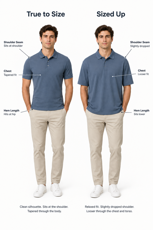 unisex sizing chart comparison