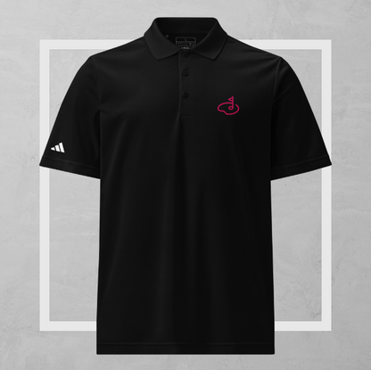 The Fairway Polo | Pink Accent Golf Polo | Adidas Collaboration | Black & Pink