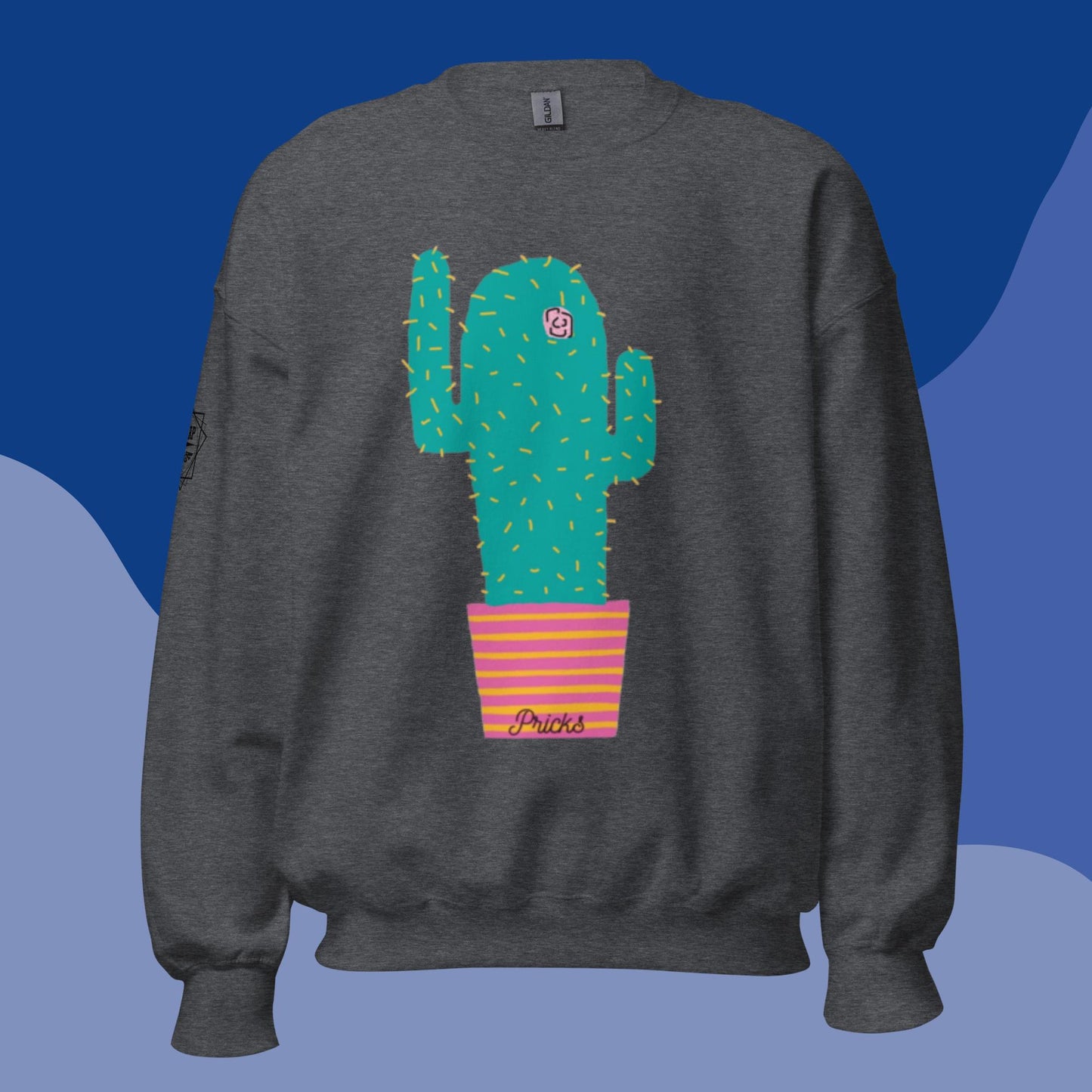 Sharp by Design 'Pricks' No.2 (Front Large) - Unisex Sweatshirt