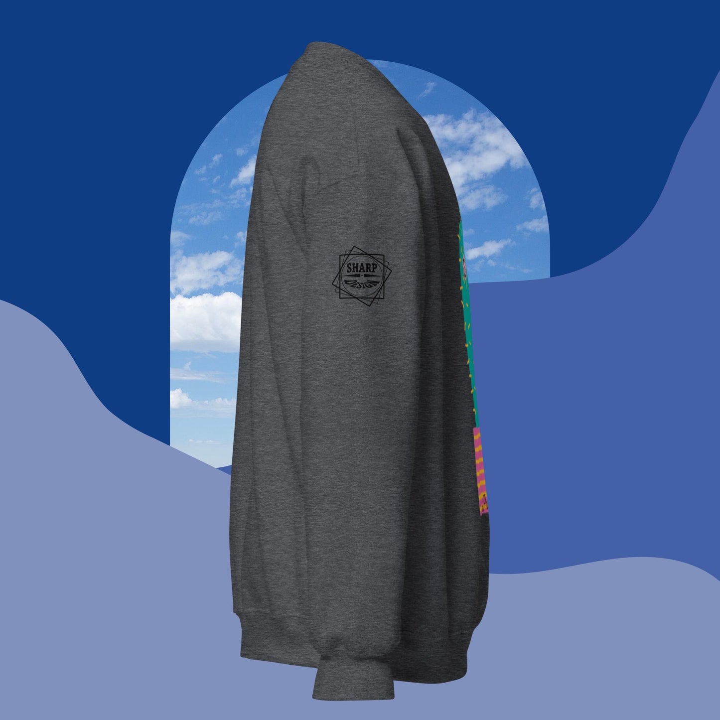 Sharp by Design 'Pricks' No.3 (Front Large) - Unisex Sweatshirt