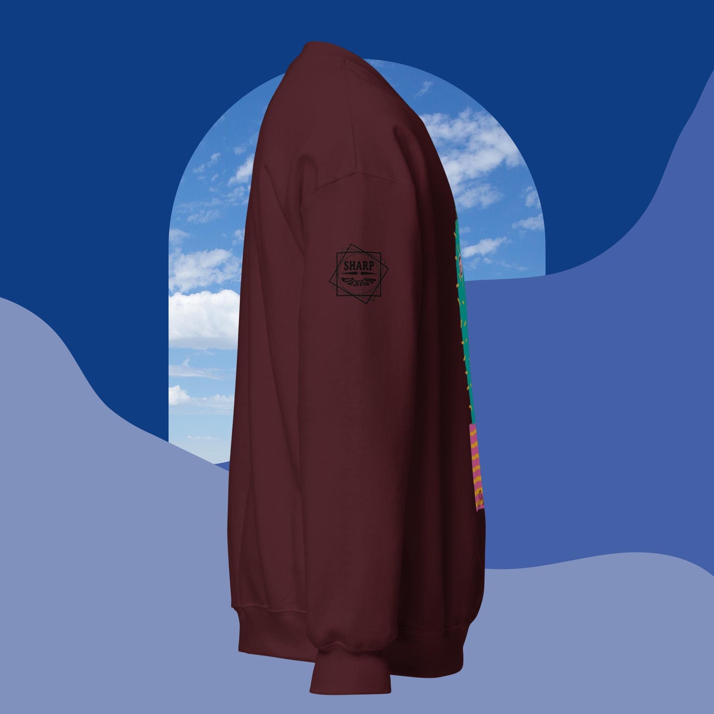 Sharp by Design 'Pricks' No.3 (Front Large) - Unisex Sweatshirt