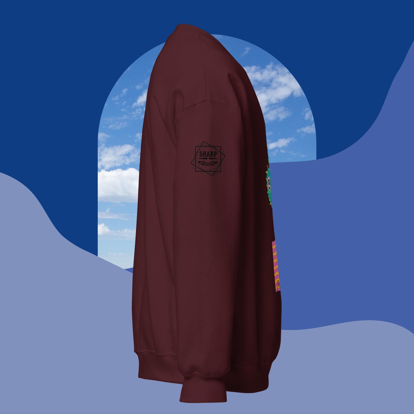 Sharp by Design 'Pricks' No.7 (Front Large) - Unisex Sweatshirt