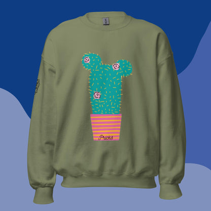 Sharp by Design 'Pricks' No.9 (Front Large) - Unisex Sweatshirt