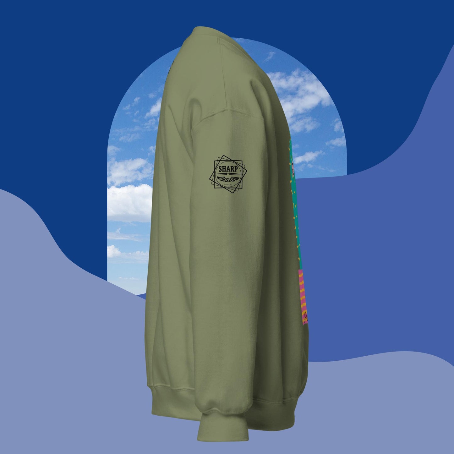 Sharp by Design 'Pricks' No.3 (Front Large) - Unisex Sweatshirt