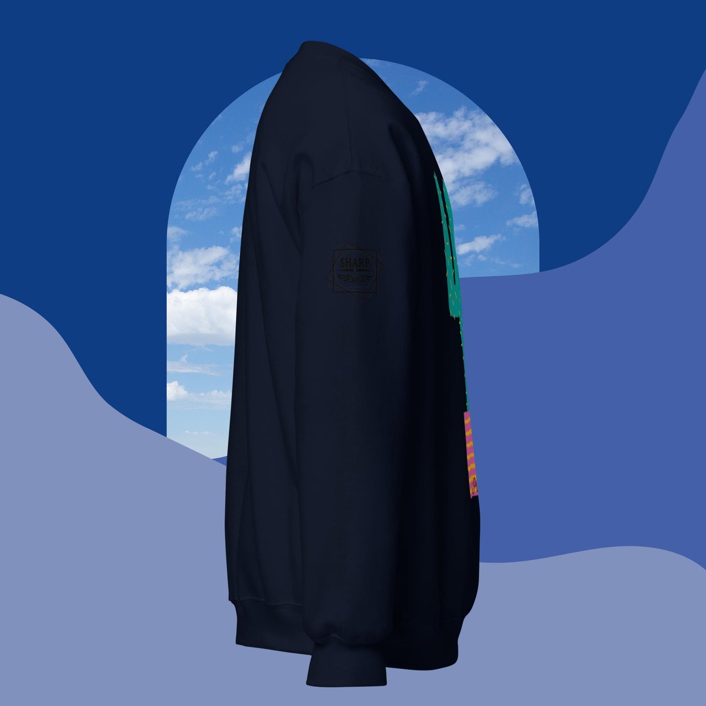 Sharp by Design 'Pricks' No.2 (Front Large) - Unisex Sweatshirt