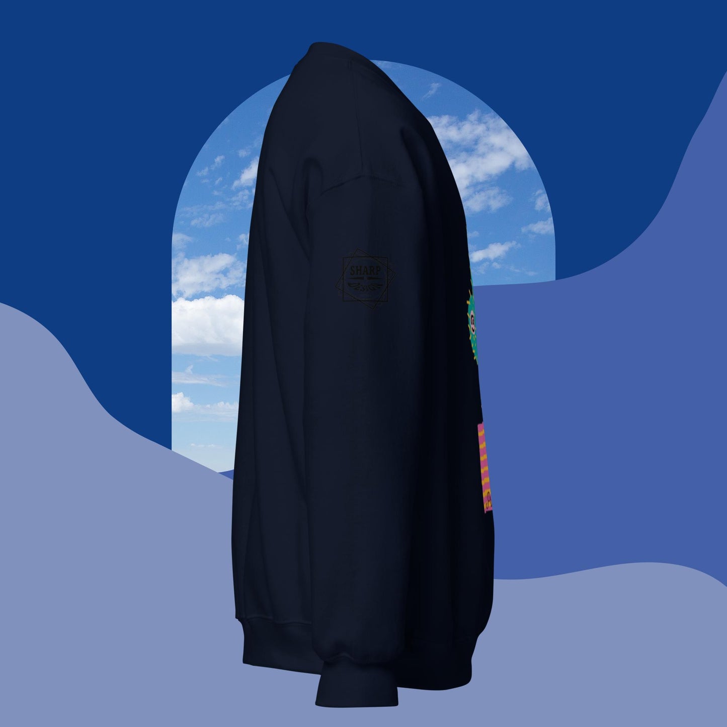 Sharp by Design 'Pricks' No.7 (Front Large) - Unisex Sweatshirt