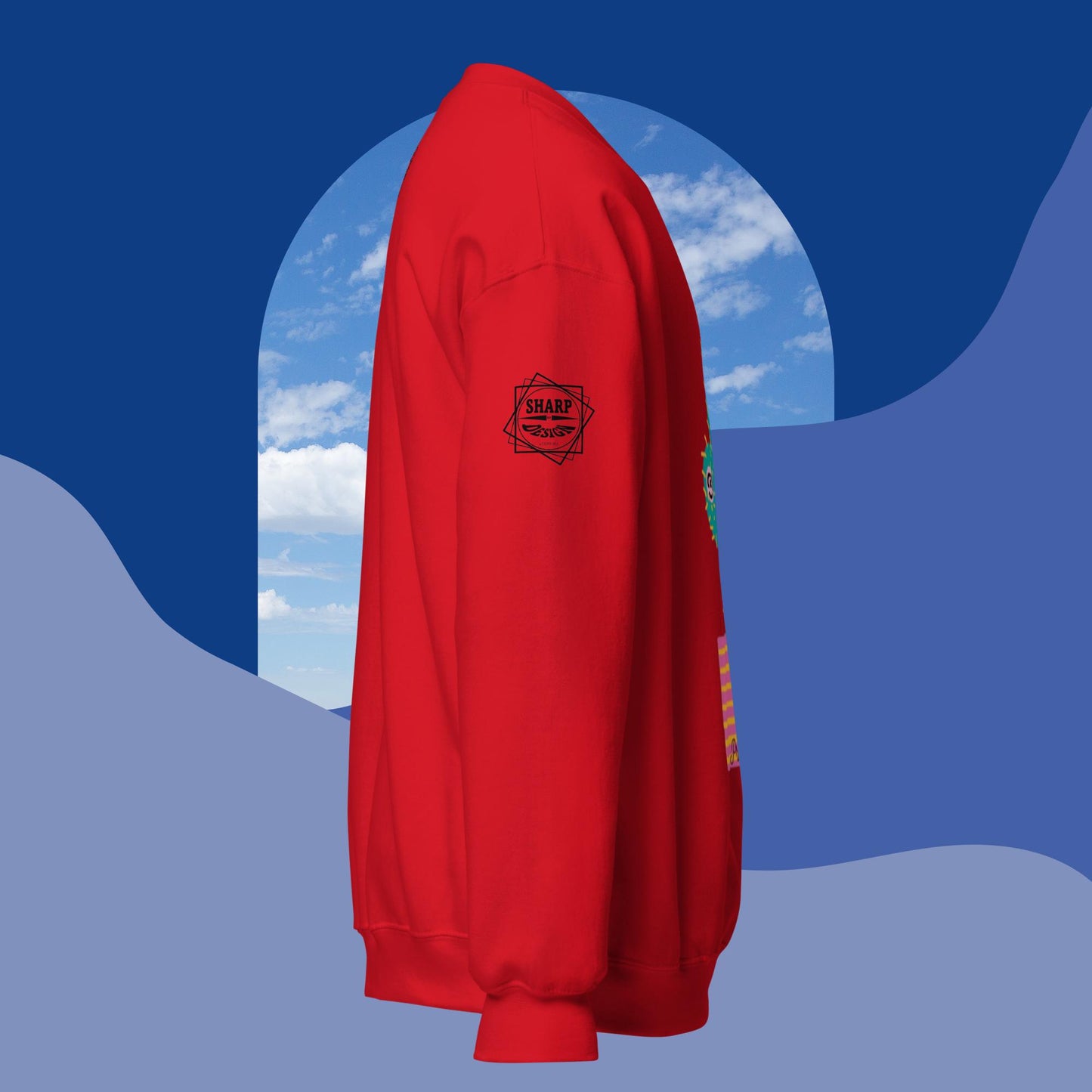 Sharp by Design 'Pricks' No.7 (Front Large) - Unisex Sweatshirt