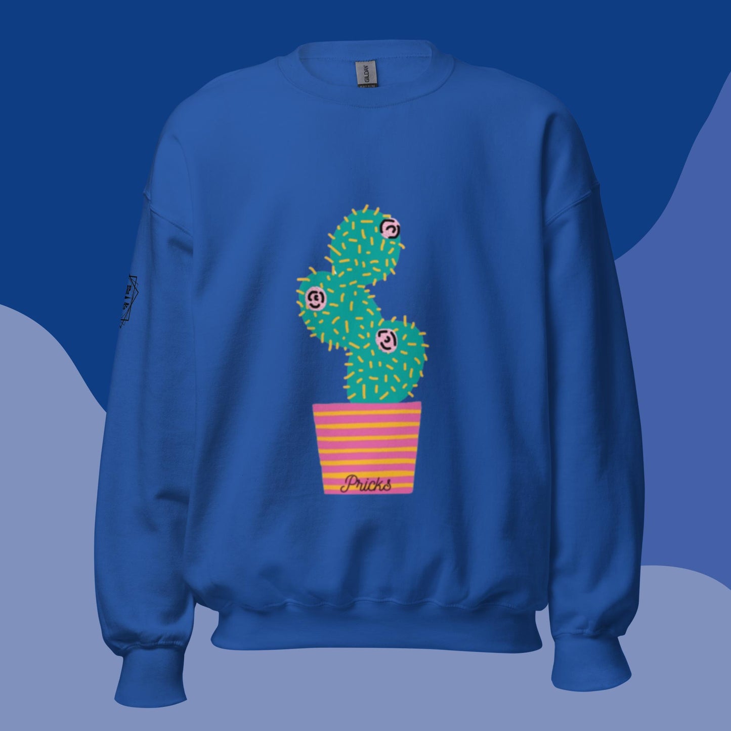Sharp by Design 'Pricks' No.7 (Front Large) - Unisex Sweatshirt