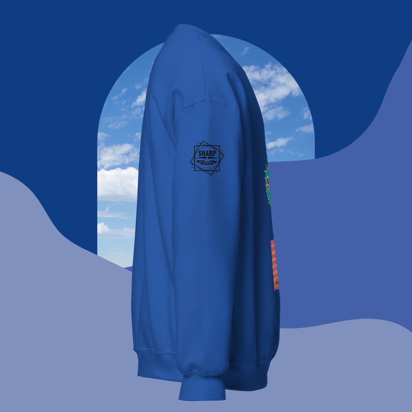 Sharp by Design 'Pricks' No.7 (Front Large) - Unisex Sweatshirt