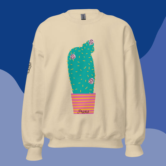 Sharp by Design 'Pricks' No.3 (Front Large) - Unisex Sweatshirt
