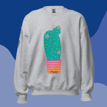 Sharp by Design 'Pricks' No.3 (Front Large) - Unisex Sweatshirt