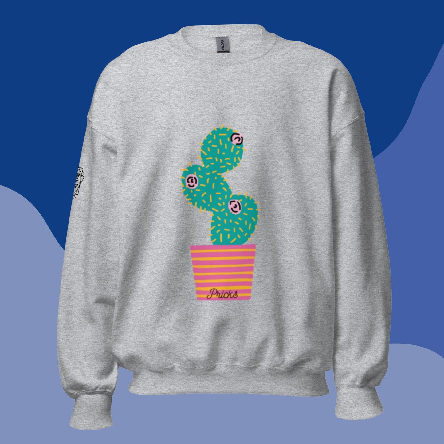 Sharp by Design 'Pricks' No.7 (Front Large) - Unisex Sweatshirt
