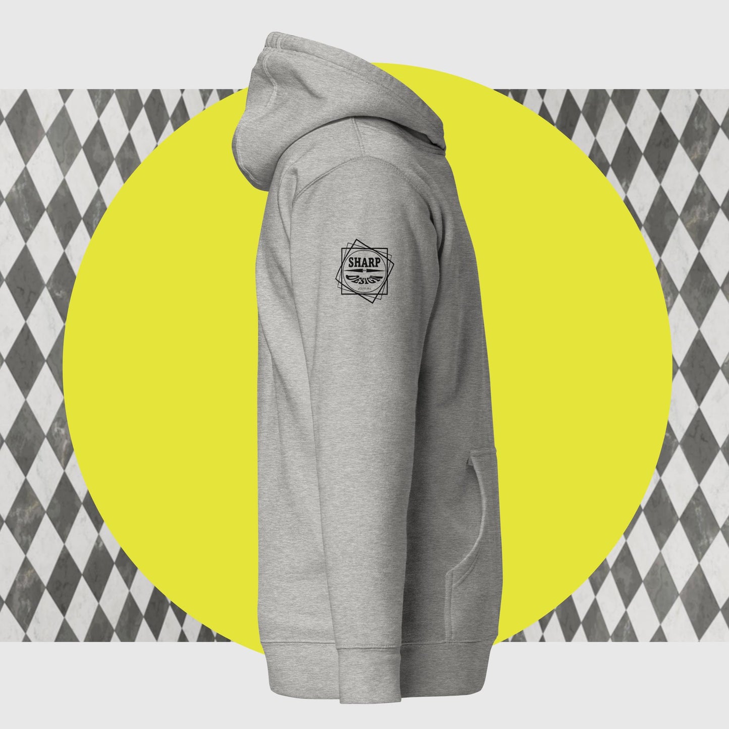 Sharp by Design 'Pricks' No.8 (Front Small) - Unisex Hoodie