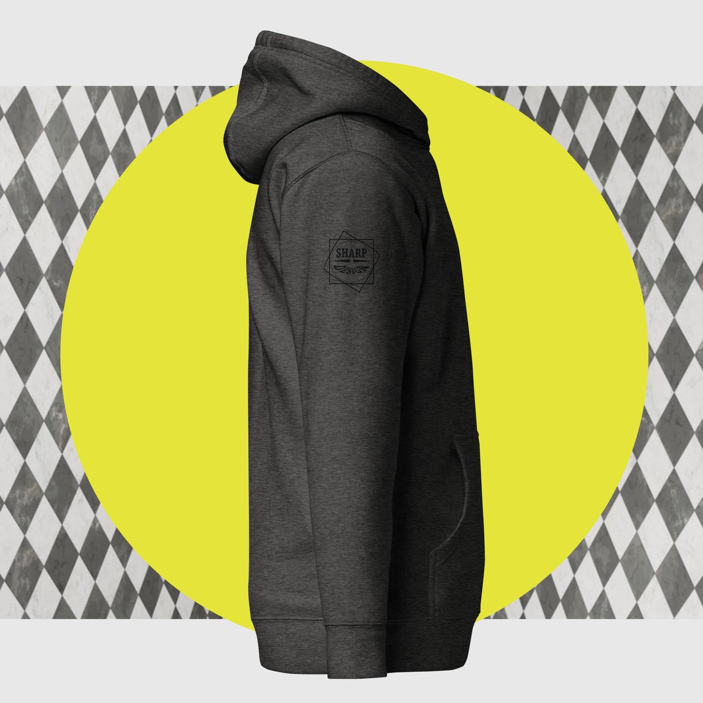 Sharp by Design 'Pricks' No.8 (Front Small) - Unisex Hoodie