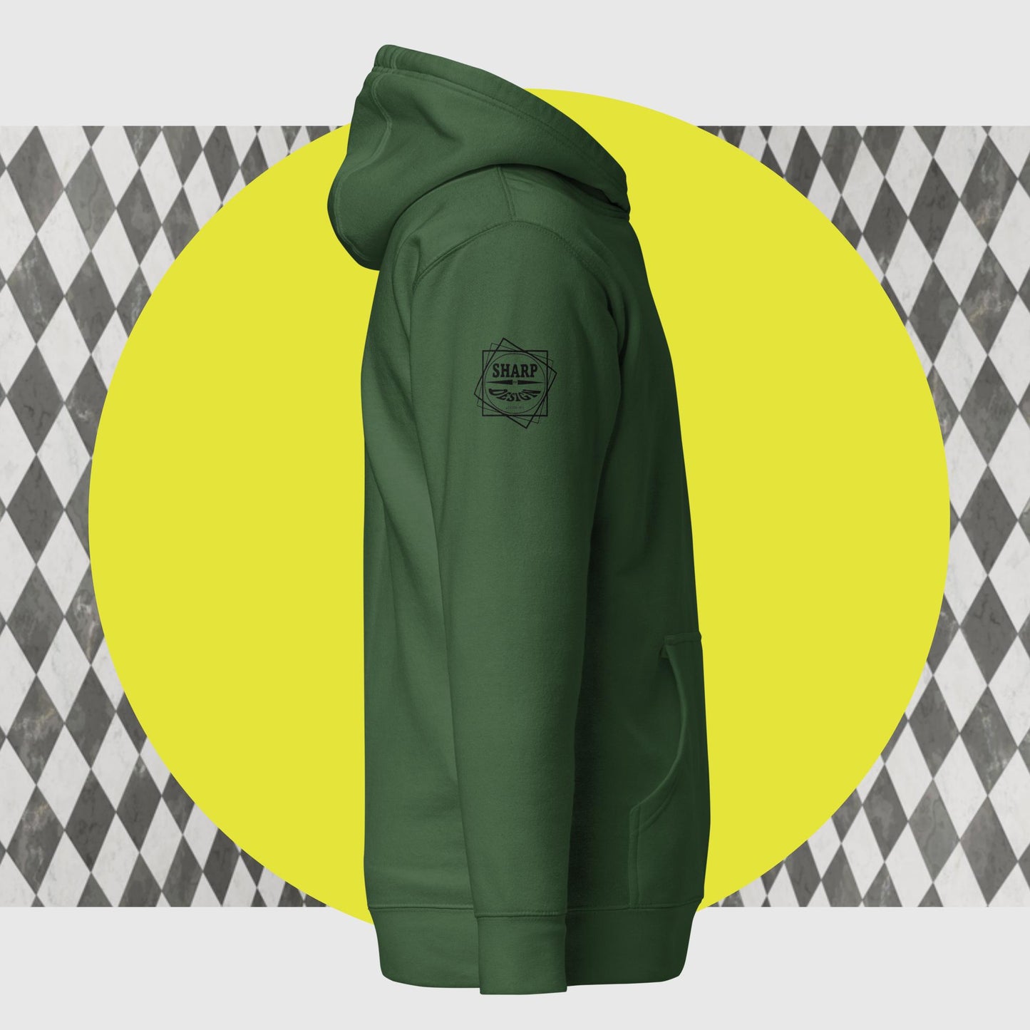Sharp by Design 'Pricks' No.5 (Front Small) - Unisex Hoodie