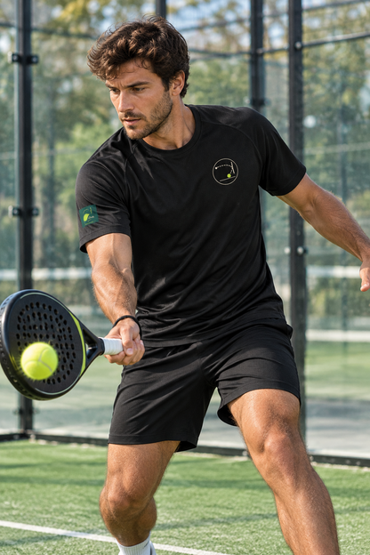 Bajada Padel Jersey | Unisex Breathable Sports Shirt | Black