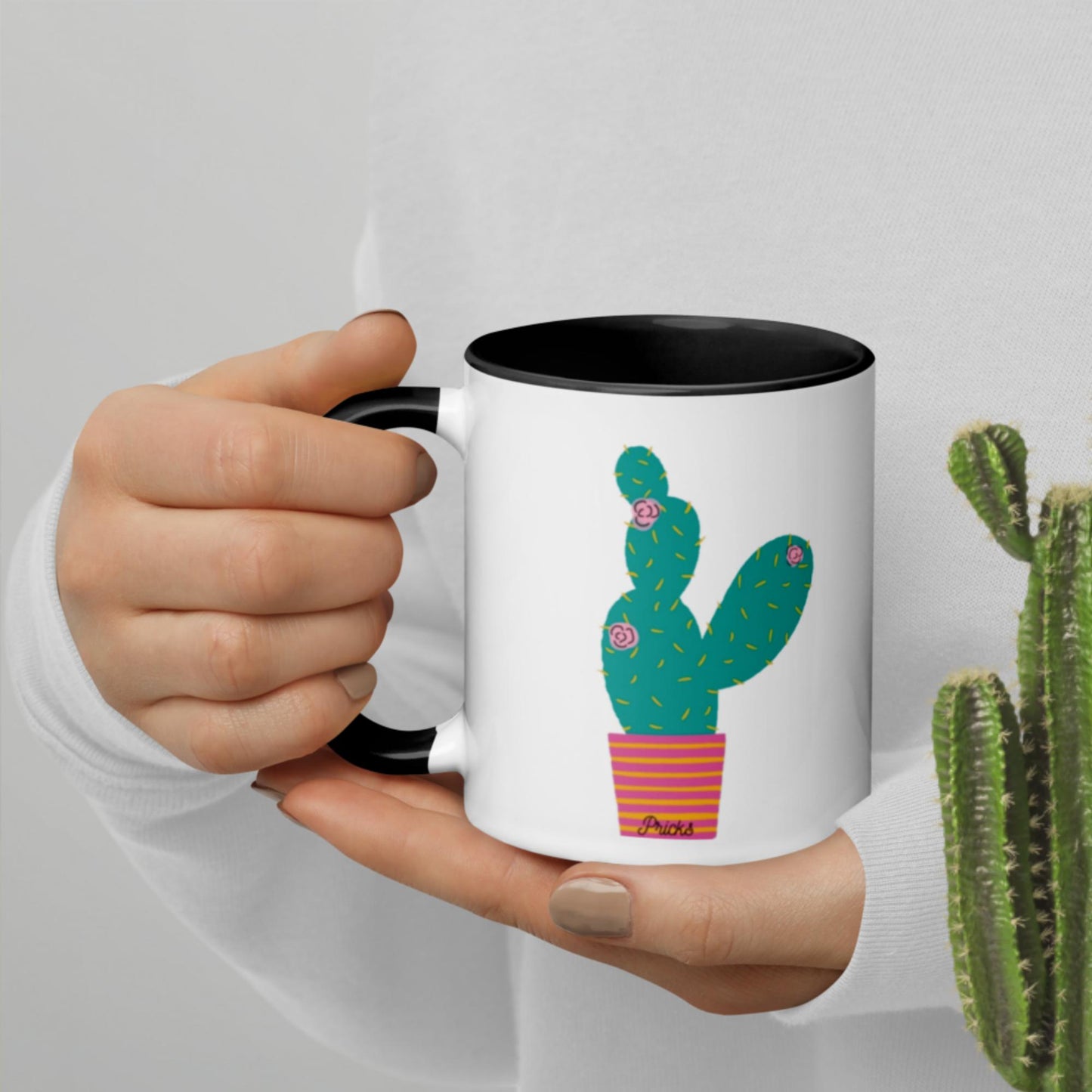 Sharp by Design 'Pricks' No.1 - Mug with Colour Inside