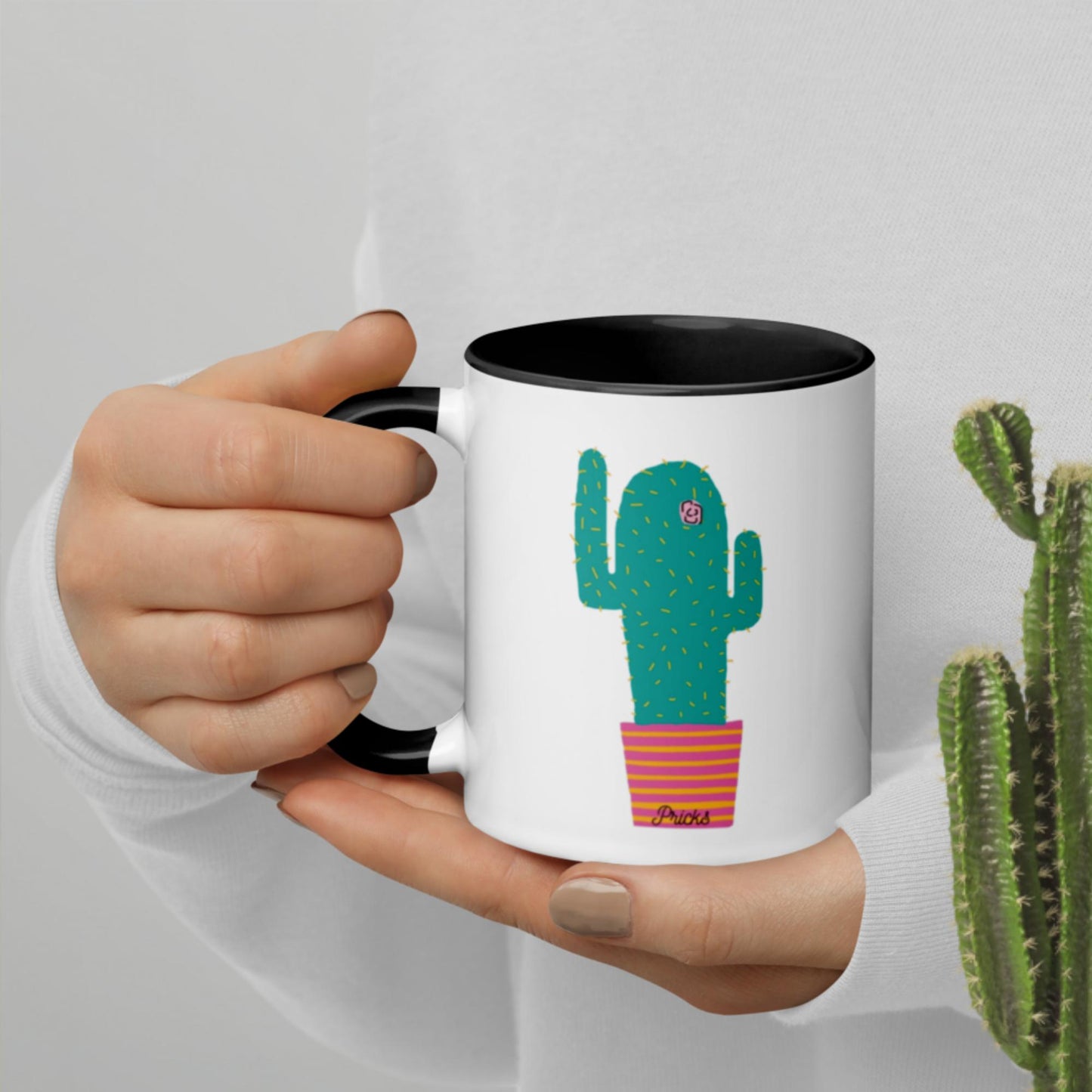 Sharp by Design 'Pricks' No.2 - Mug with Colour Inside