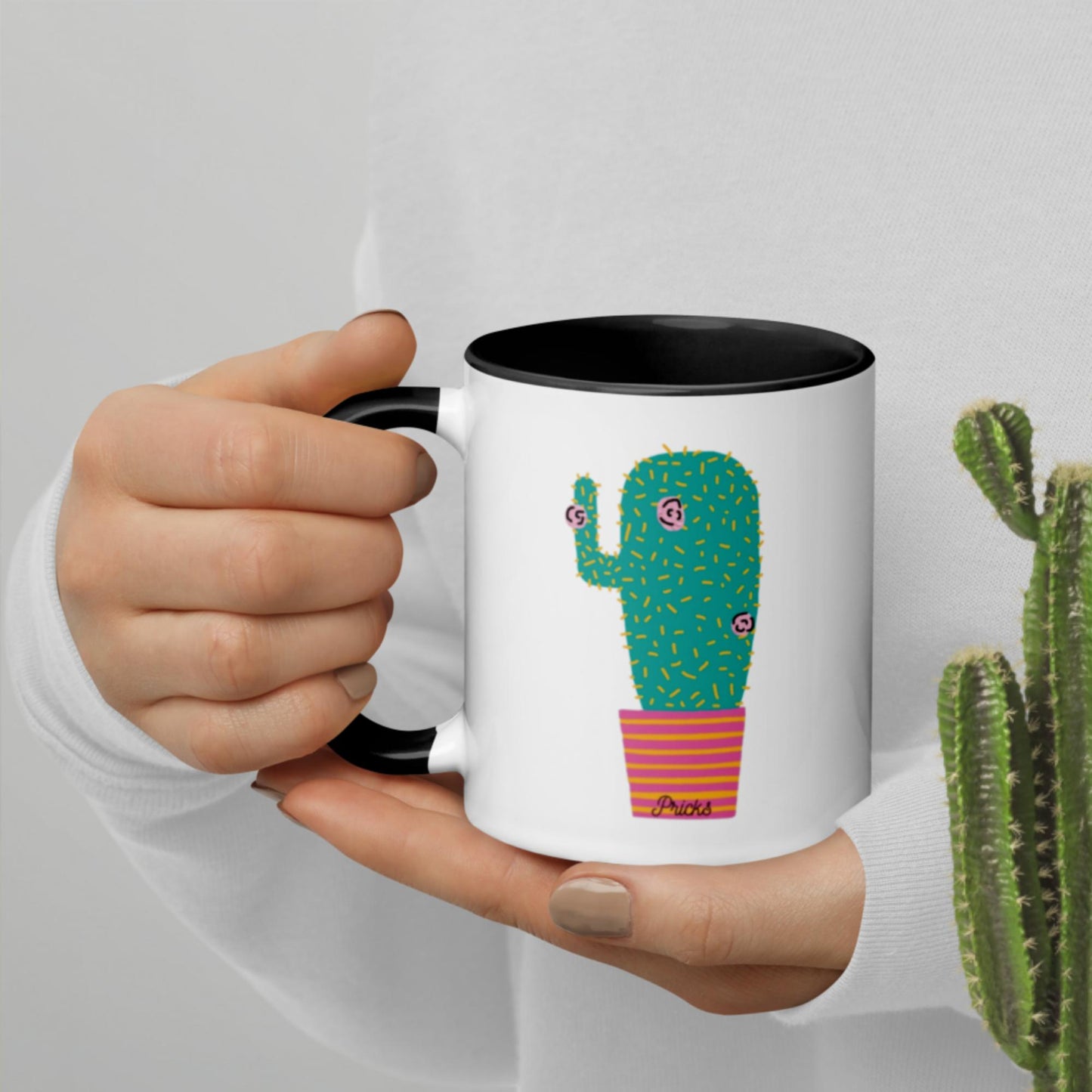 Sharp by Design 'Pricks' No.8 - Mug with Colour Inside