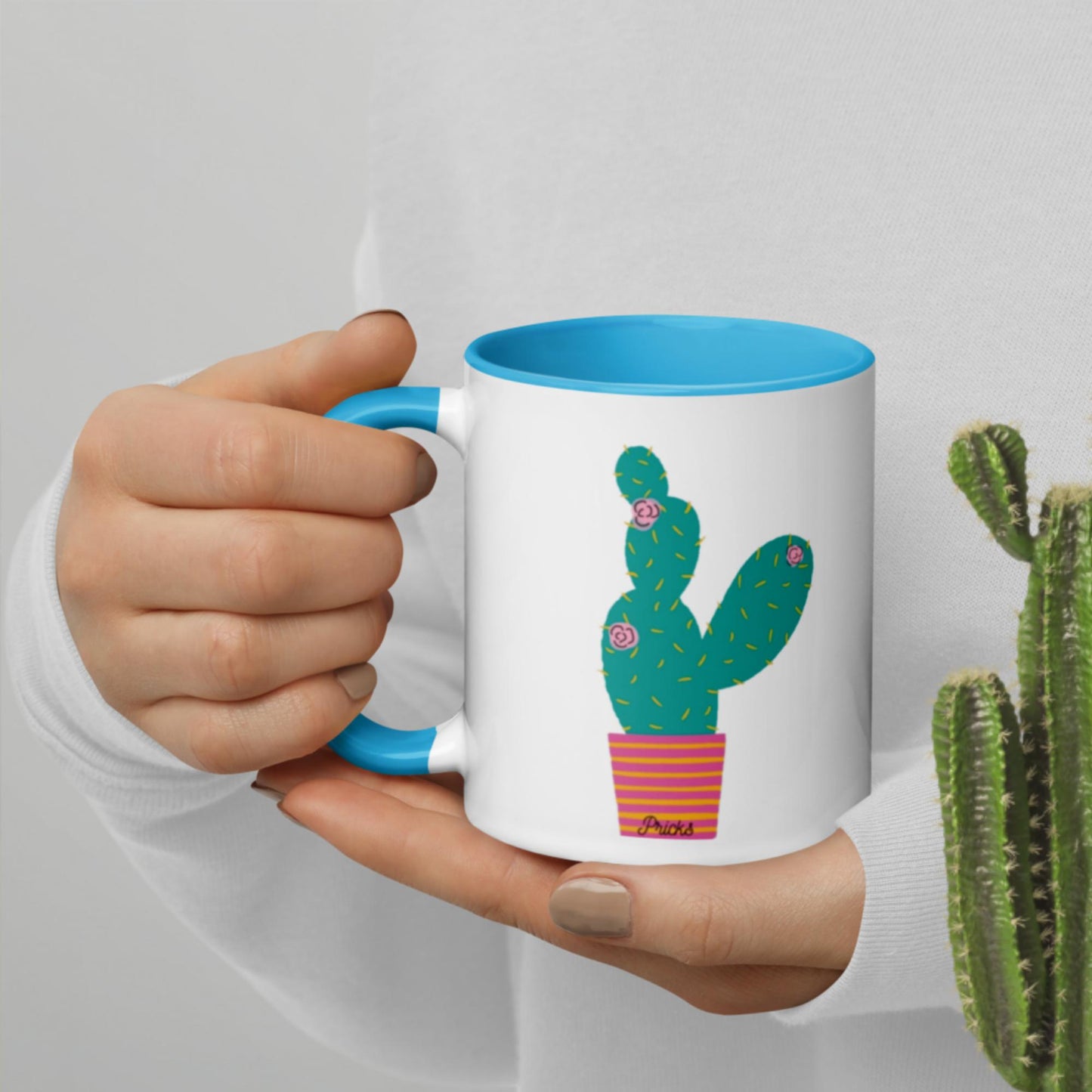 Sharp by Design 'Pricks' No.1 - Mug with Colour Inside