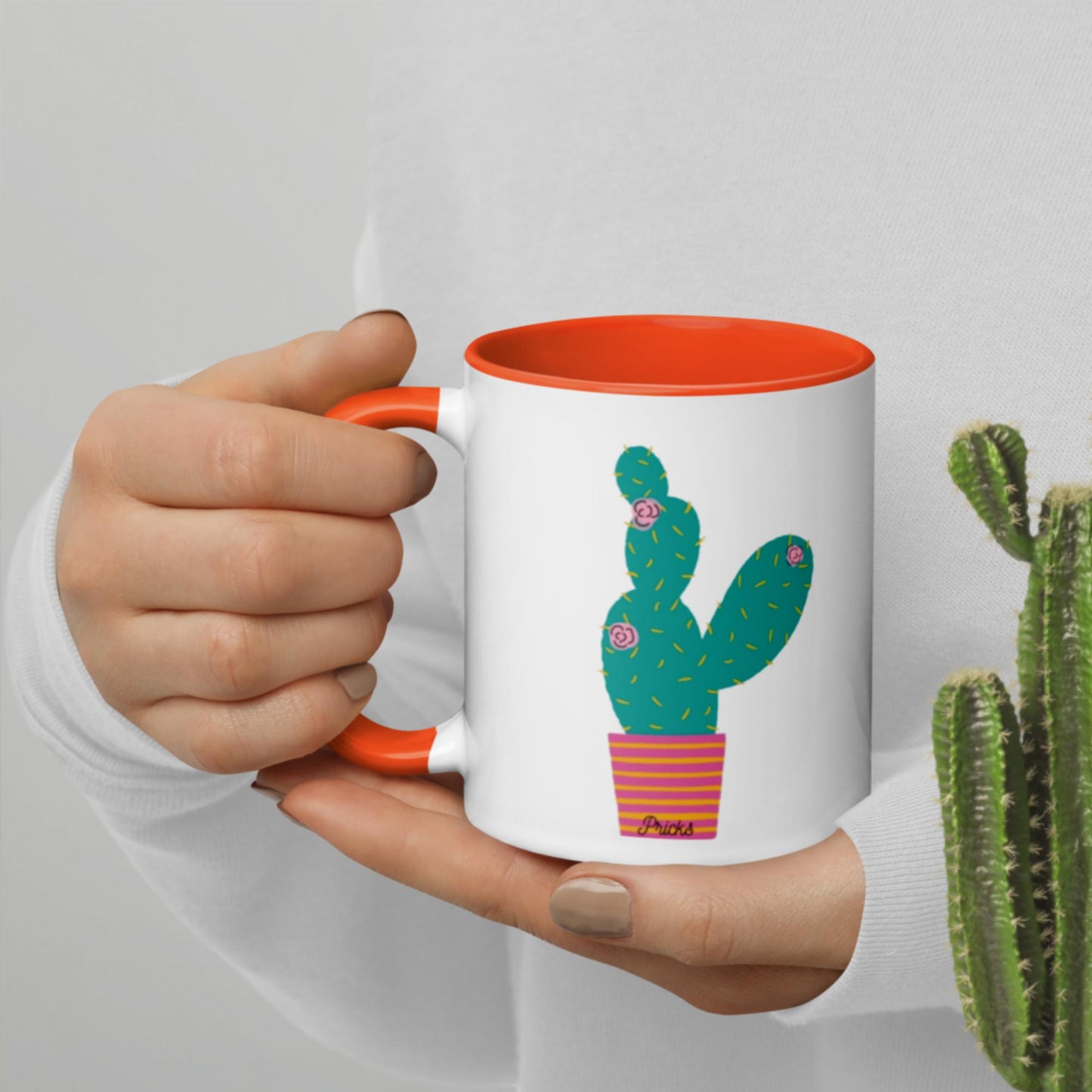 Sharp by Design 'Pricks' No.1 - Mug with Colour Inside