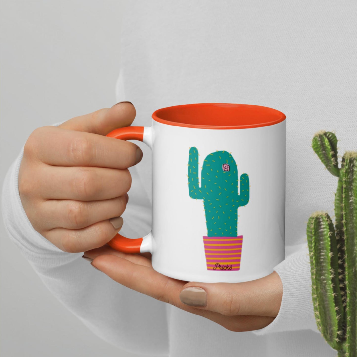 Sharp by Design 'Pricks' No.2 - Mug with Colour Inside