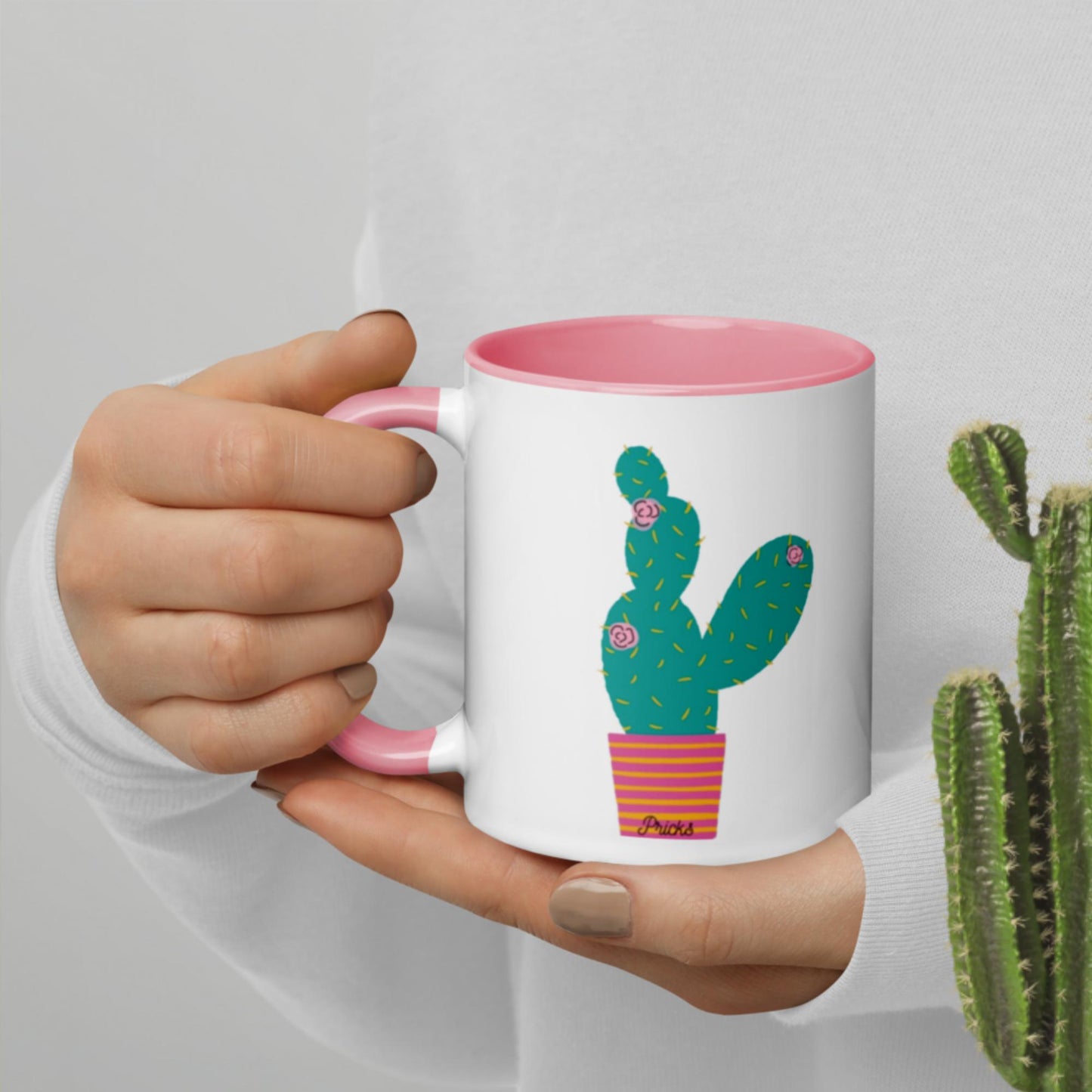 Sharp by Design 'Pricks' No.1 - Mug with Colour Inside