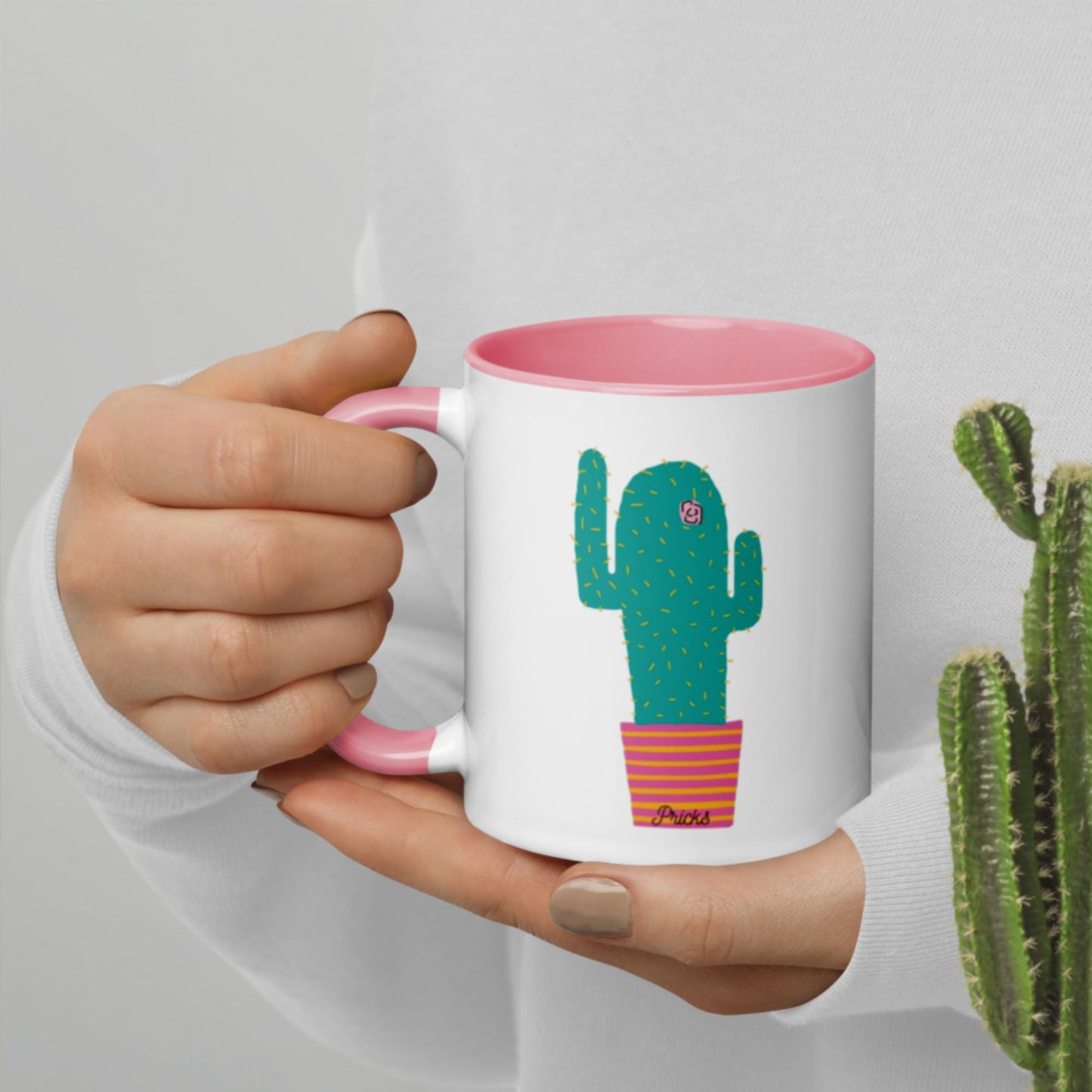 Sharp by Design 'Pricks' No.2 - Mug with Colour Inside