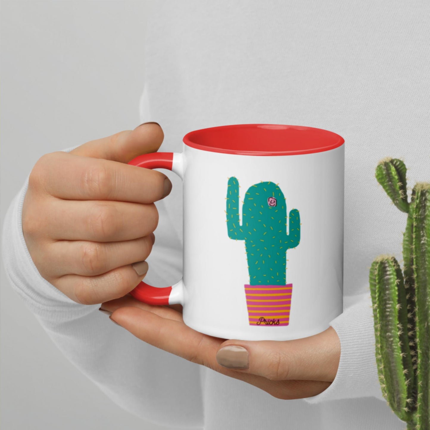 Sharp by Design 'Pricks' No.2 - Mug with Colour Inside