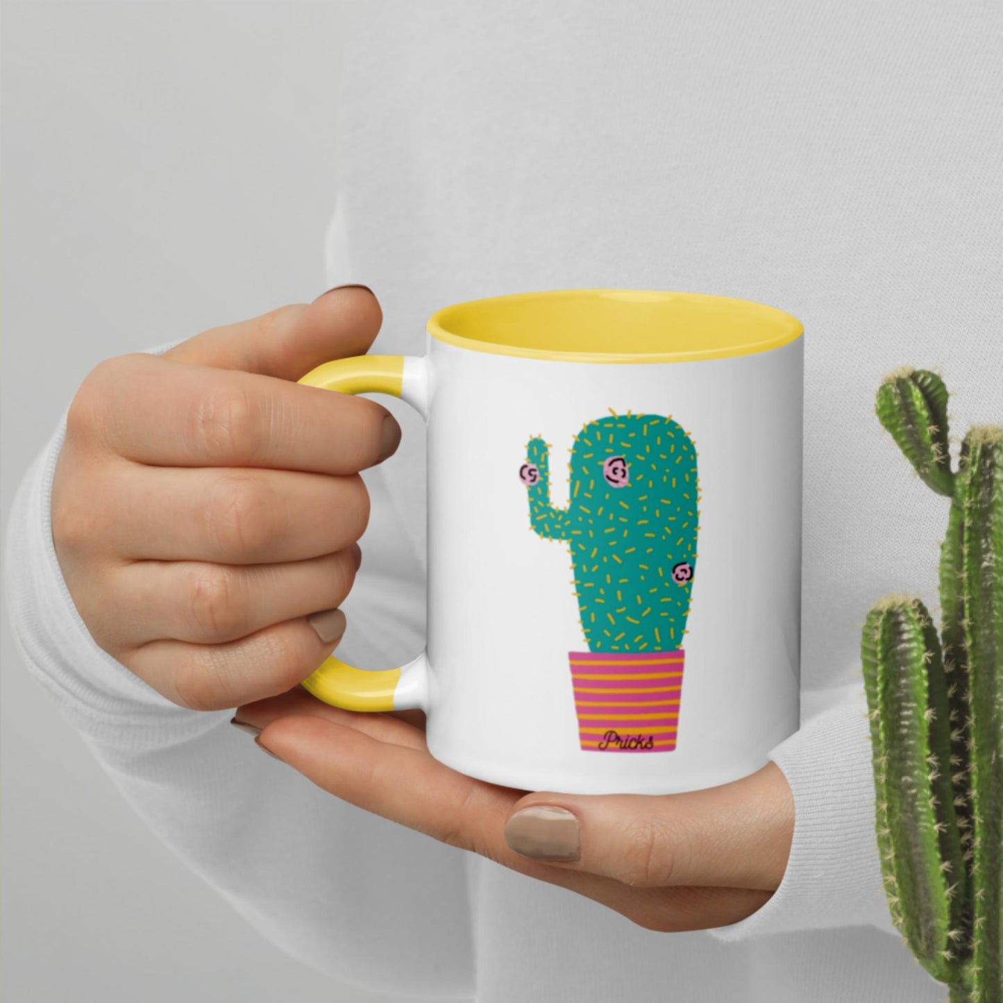 Sharp by Design 'Pricks' No.8 - Mug with Colour Inside